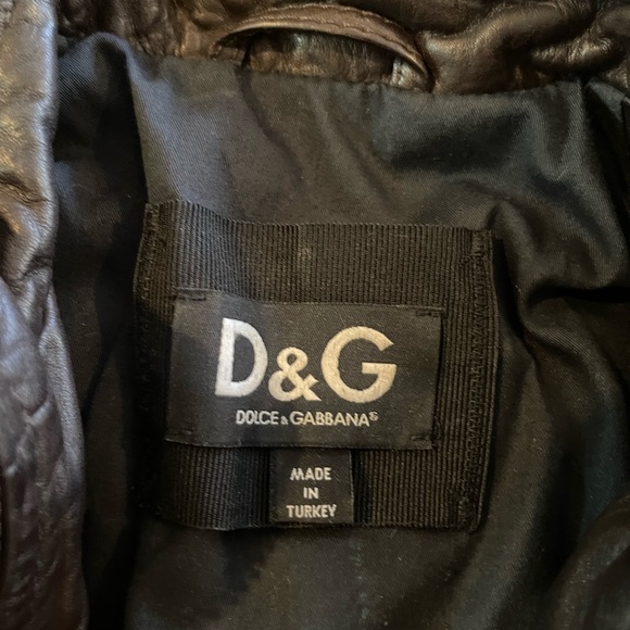 D&G leather jacket new no tags - Picture 4 of 7
